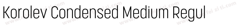 Korolev Condensed Medium Regular字体转换